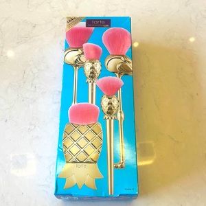Tarte - 5 piece - Makeup Brush Set - Let’s Flamingle - New in Box